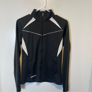 ASICS Black and White Track Jacket women’s‎ size small